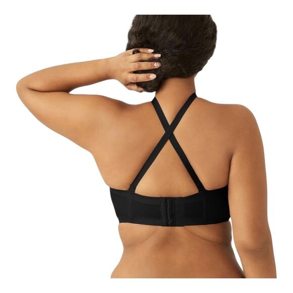 Maidenform Size 38DDD Convertible Strapless Underwire Bra Black Multiway NWT - Picture 5 of 9